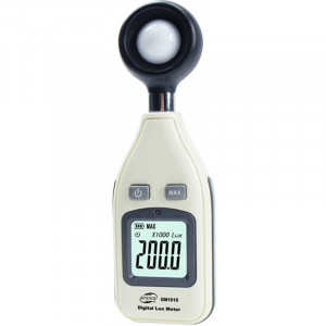 BENETECH Digital Light Lux Meter pour Factroy / Ecole / Maison Diverses occasions, Gamme: 0-200,000 Lux (GM1010) (Blanc) SB000935-20