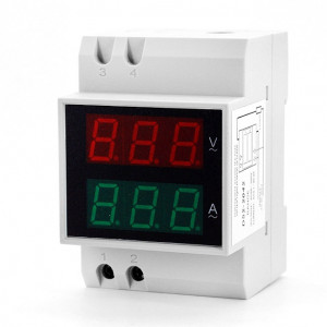 D52-2042 Ampèremètre de voltmètre à affichage à LED de 0,5 pouce 2 en 1 SH056018-20