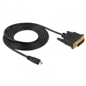 Câble Adapater Mâle Micro HDMI (Type D) Mâle à DVI 24 + 1, 1,8 m SH00531210-20