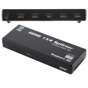 HDMI-400 V1.4 1080p Full HD 1 x 4 Splitter amplificateur HDMI, prise en charge 3D SH10091051-20