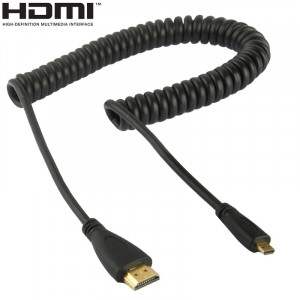 1,4 version, câble micro HDMI mâle vers HDMI mâle plaqué or, support 3D / Ethernet, longueur: 60 cm (peut être étendu jusqu'à 2 m) SH20021263-20
