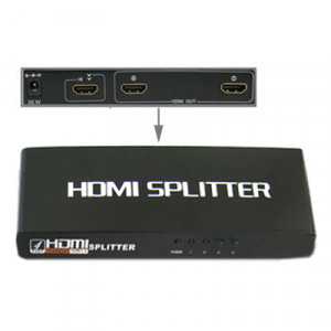 2 ports 1080p HDMI Splitter, 1.3 Version, Support TV HD / Xbox 360 / PS3 etc (noir) SH3013497-20