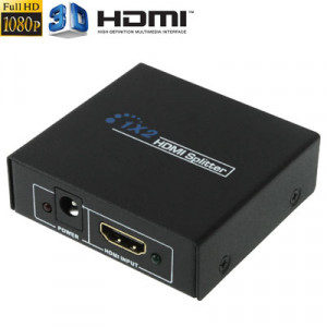 V1.4 1x2 Splitter amplificateur mini HDMI, support 3D et Full HD 1080p (noir) SH30171989-20