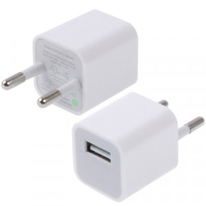 Chargeur USB à de haute qualité, 1A, pour iPad, iPhone, Galaxy, Huawei, Xiaomi, LG, HTC et autres téléphones intelligents, appareils rechargeables (Blanc) SH288A1089-20