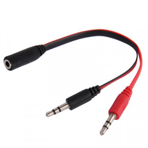 Style de nouilles câble jack 3,5 mm + écouteurs pour PC / ordinateur portable, longueur: 22 cm SH44911196-20
