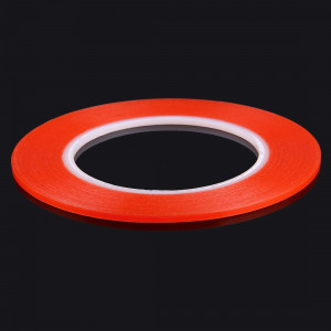 Adhésif adhésif double face 3M de largeur 3mm pour réparation de l'écran tactile de téléphone portable iPhone / Samsung / HTC, Longueur: 25m (Rouge) SH9382197-20