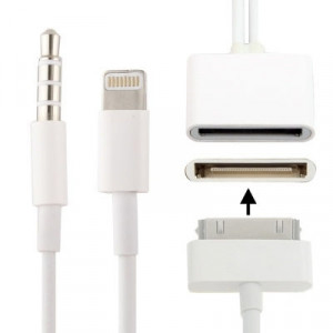 Adaptateur audio 8 broches, ne pas prendre en charge iOS 10.3.1 ou au-dessus du téléphone (blanc) SH85321070-20