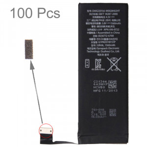 100 PCS Sponge Foam Pad pour iPhone 5s Batterie S10107478-20