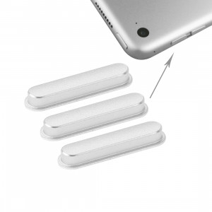 3 touches latérales iPartsBuy PCS pour iPad Air 2 / iPad 6 (argent) S3102S865-20