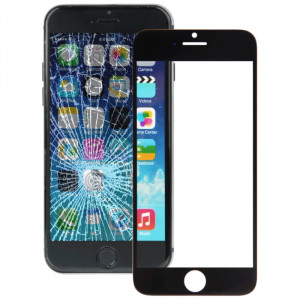 iPartsBuy pour iPhone 6 lentille de verre extérieure de l'écran avant (noir) SI063B1238-20