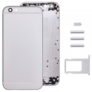 Couvercle de boîtier complet pour iPhone 6, y compris la couverture arrière et le plateau de la carte et le bouton de contrôle du volume et le bouton d'alimentation et la touche du vibreur d'interrupteur de SC355S1086-20