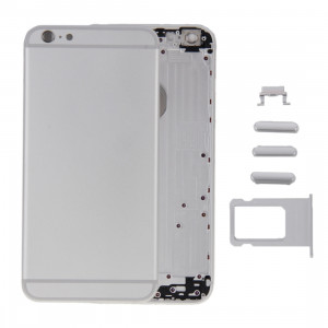 iPartsAcheter 6 en 1 pour iPhone 6 (couverture arrière + plateau de carte + touche de contrôle du volume + bouton d'alimentation + interrupteur de sourdine vibrateur clé + signe) couvercle du boîtier Assemblée SI221S1256-20