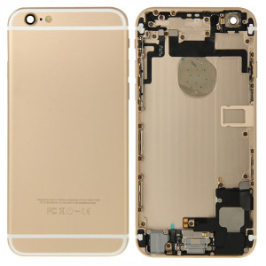 iPartsBuy pour iPhone 6 couvercle du boîtier complet (or) SI211J61-20