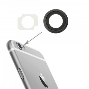 iPartsAcheter pour iPhone 6 Plus et 6 s Plus anneau de lentille de la caméra arrière + Bracker lampe de poche, 10 paires / Set (Gris) SI103H222-20