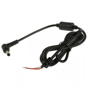 Câble d'alimentation mâle 5,5 x 2,5 mm DC pour adaptateur pour ordinateur portable, longueur: 1,2 m S50116133-20