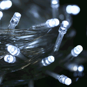 Lumière de corde 100 LED imperméable à l'eau avec le contrôleur, clignotant / effet de fading / Chasing, longueur: 10m, CA 220V, prise de l'UE (lumière blanche) SL256H963-20
