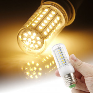 E27 6W ampoule de maïs, 72 LED SMD 2835, lumière blanche chaude, AC 220V SH19WW1832-20