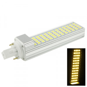 Ampoule transversale de G24 12W 1000LM LED, 52 LED SMD 5050, lumière blanche chaude, CA 220V SH02WW1420-20