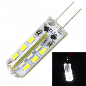 Ampoule de maïs de maïs de G4 2W 120LM, 24 LED SMD 3014, lumière blanche, DC 12V SH502W1688-20