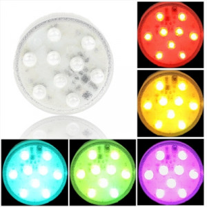 Ampoule multicolore, 9 DEL, 13 couleurs lumineuses, avec télécommande (Blanc) SH15021424-20