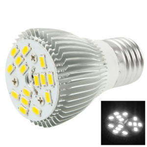 E27 6W ampoule de lampe de projecteur de LED, 15 LED 5050 SMD, lumière blanche, CA 85-265V SH164W1286-20