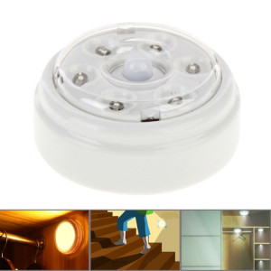 L0606 Lampe de lumière PIR automatique à capteur infrarouge, 6 LED pour passerelles, couloirs, escaliers, armoires SH97061630-20