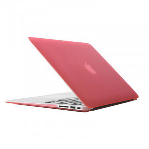Boîtier de protection en plastique dur givré pour Macbook Air 11,6 pouces (rose) SH017F742-20
