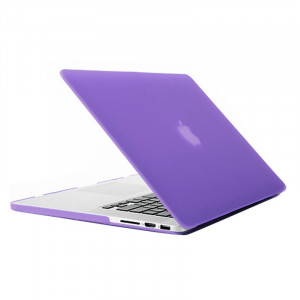 Étui de protection dur givré pour Macbook Pro Retina 15,4 pouces A1398 (violet) SH018P1681-20