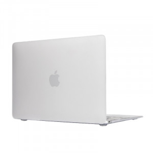 Boîtier de protection en plastique dur transparent translucide givré pour Macbook 12 pouces (blanc) SH038X1267-20