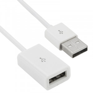 Câble d'extension USB AM vers AF Extender pour Mac, Longueur: 1m (Blanc) SH0217405-20