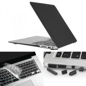 ENKAY pour Macbook Air 11,6 pouces (version US) / A1370 / A1465 Hat-Prince 3 en 1 Coque de protection en plastique dur avec protection de clavier et prise de poussière de port (noir) SE580B1743-20