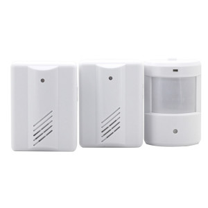 Détecteur d'alarme de sonnette sans fil de capteurs infrarouges 2 à 1 PIR pour la maison / bureau SH0023881-20