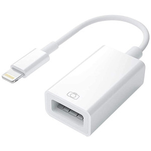 Adaptateur de caméra USB version originale pour iPad / iPhone (blanc) SH111L1763-20