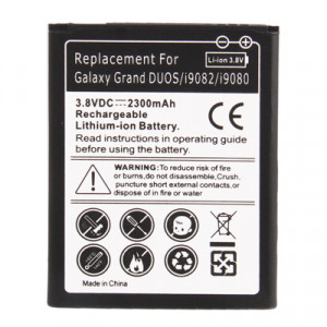 Batterie de remplacement 2300mAh pour Galaxy Grand DUOS / i9082 / i9080 SH458L1108-20