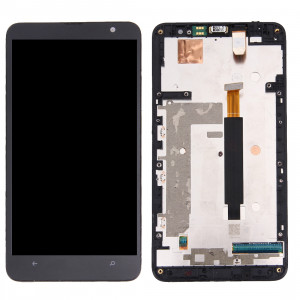 iPartsAcheter pour Nokia Lumia 1320 LCD Affichage + écran tactile Digitizer Assemblée avec cadre (Noir) SI003257-20