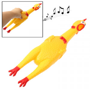 32cm Jouet Intéressant Soulagé Du Stress Poule Criante Criant Soulagement Du Poulet Squeezed Gift SH02051613-20