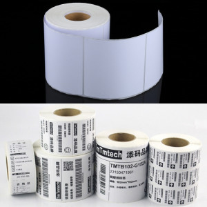 Papier d'impression thermique / Papier pour étiquettes adhésives thermiques, taille: 100 mm x 100 mm （Étiquettes 500 pièces） SH0131508-20