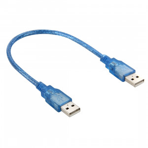 Câble USB 2.0 AM vers AM, Longueur: 30cm (Bleu) SC112A1775-20