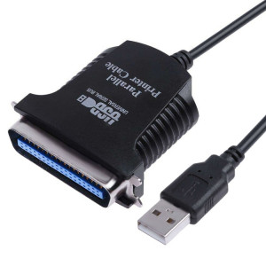 Câble adaptateur d'imprimante USB vers parallèle 1284 36 broches, longueur du câble: 1 m (noir) SH1302890-20