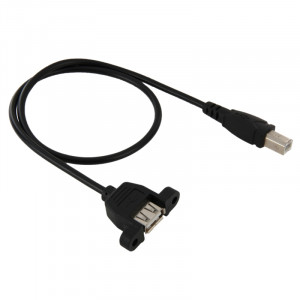 Câble adaptateur USB 2.0 Type-B mâle vers USB 2.0 pour imprimante / scanner pour HP, Dell, Epson, Longueur: 50cm (Noir) SC293B107-20