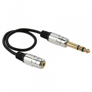 Câble Adaptateur Audio Femelle 6.35mm Mâle vers 3.5mm, Longueur: 30cm S60301758-20