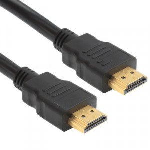 1 m câble HDMI 19 broches mâle vers HDMI 19 broches, version 1.3, prise en charge HD TV / Xbox 360 / PS3, etc. (noir + plaqué or) SH311112-20