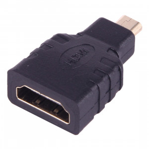 Adaptateur Micro HDMI Homme vers HDMI Femelle (Plaqué Or) (Noir) SH03321236-20