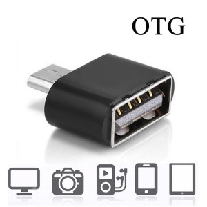 Adaptateur micro USB 2.0 vers USB 2.0 avec fonction OTG, Pour Samsung / Huawei / Xiaomi / Meizu / LG / HTC et autres smartphones (noir) SH339B1354-20