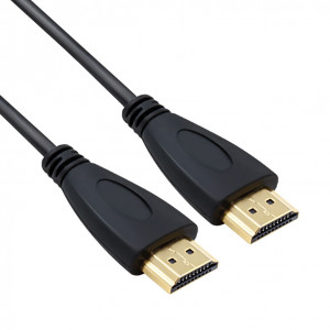 1.8m HDMI vers HDMI 19Pin Câble, Version 1.4, Support 3D, Ethernet, HD TV / Xbox 360 / PS3 etc. (Plaqué Or) (Noir) SH03471629-20