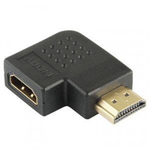 Adaptateur HDMI 19 broches mâle vers HDMI 19 broches femelle avec angle de 90 degrés (noir) SH03721529-20