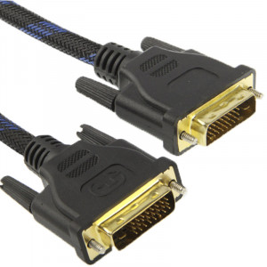 Fil Nylon DVI-D Dual Link 24 + 1 Broches Mâle à Mâle M / M Câble Vidéo, Longueur: 5m SN431B769-20
