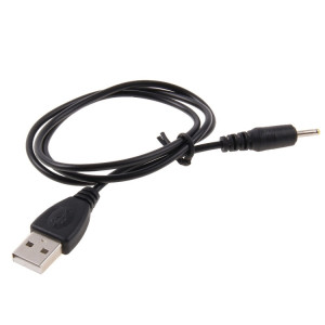 Câble de charge USB vers 2,5 mm CC, longueur: 65 cm (noir) SH52611681-20