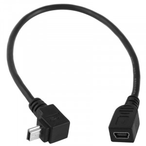 90 degrés mini-usb mâle à mini câble adaptateur USB femelle, longueur: 25cm S906761753-20