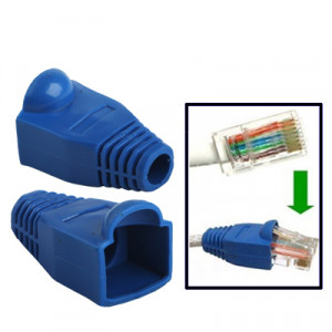 500 pcs câble réseau couvre-bouchon pour RJ45, bleu S516BE149-20